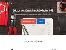 Tablet Screenshot of elkv.cz